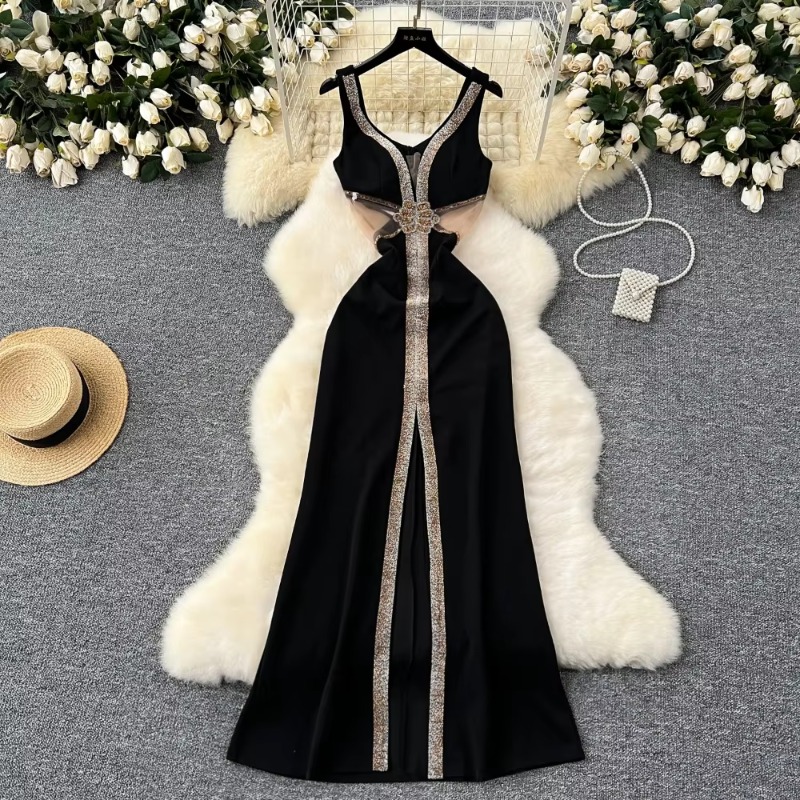 Women Formal Wear Zara - Elegante abito sottoveste diviso con paillettes