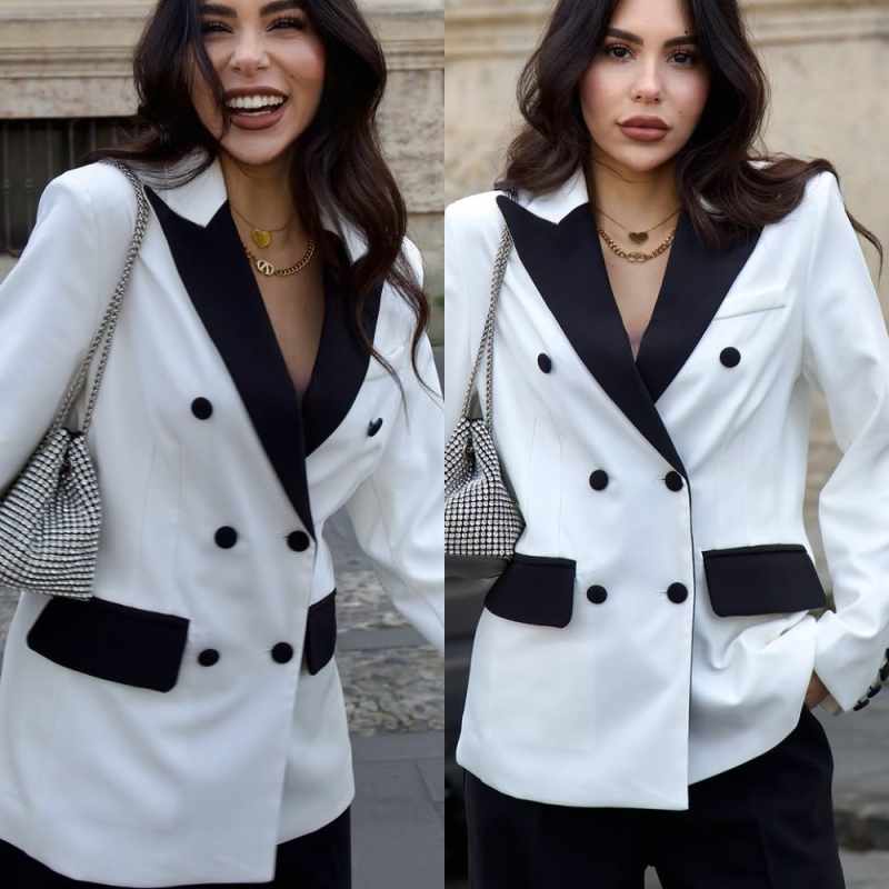 Women Formal Wear Blazers - Completi Moderni da Donna 2 Pezzi: