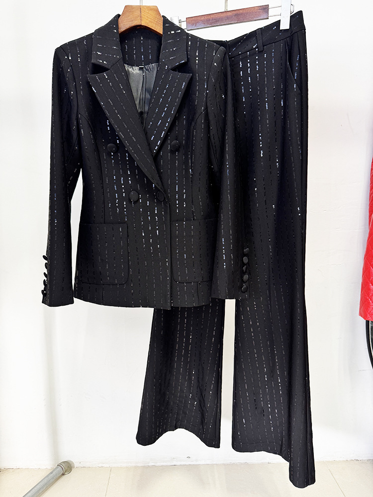 Female Formal Wear - Completo tailleur formale nero da donna