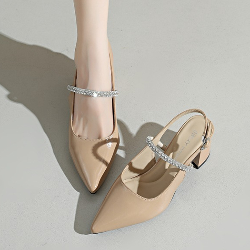 Formal Women Daily Wear Shoes - Sandali da Donna con Tacco Largo