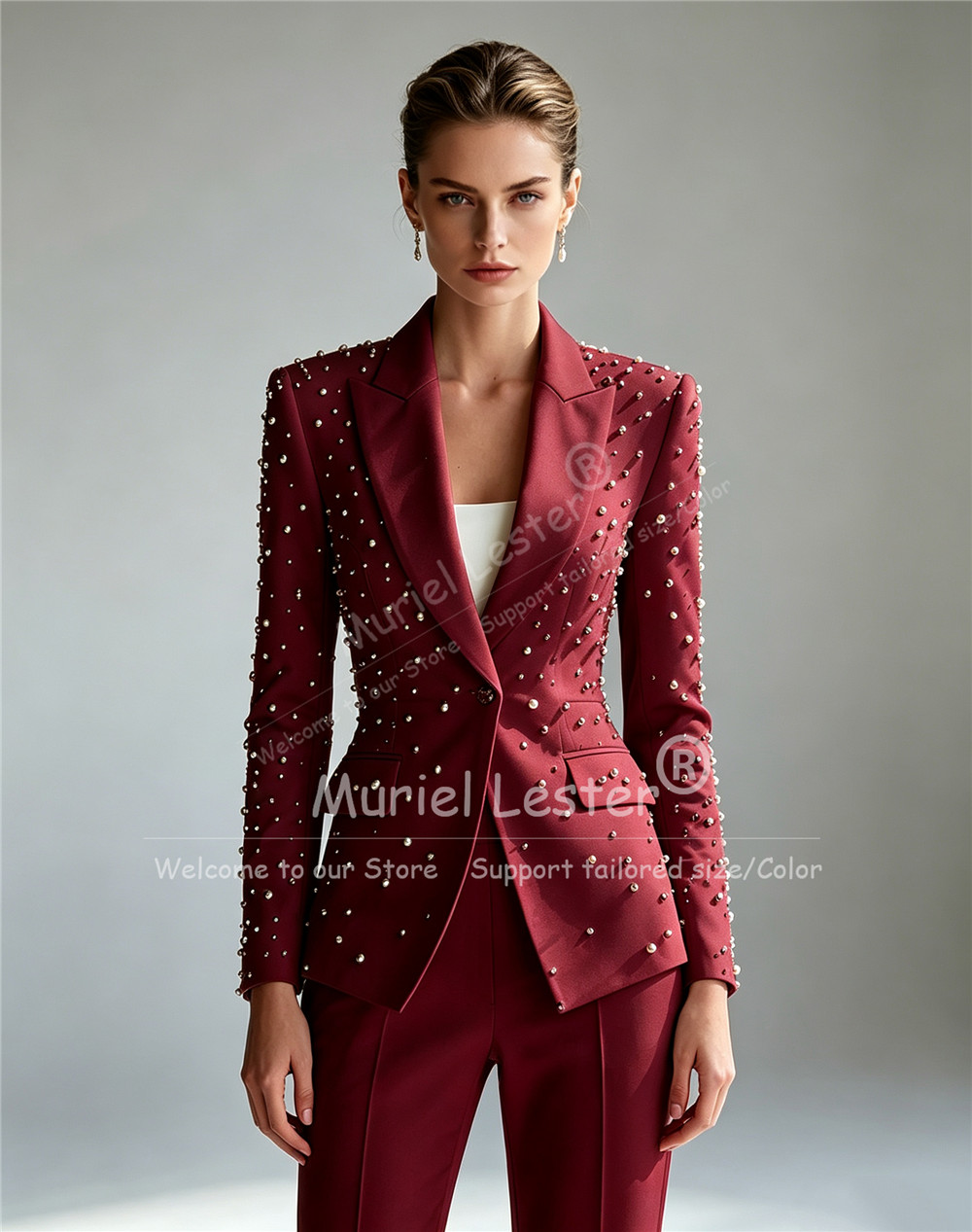 Eleganti Completi con Perle pe - Blazer Set Women Formal recensione e prezzo