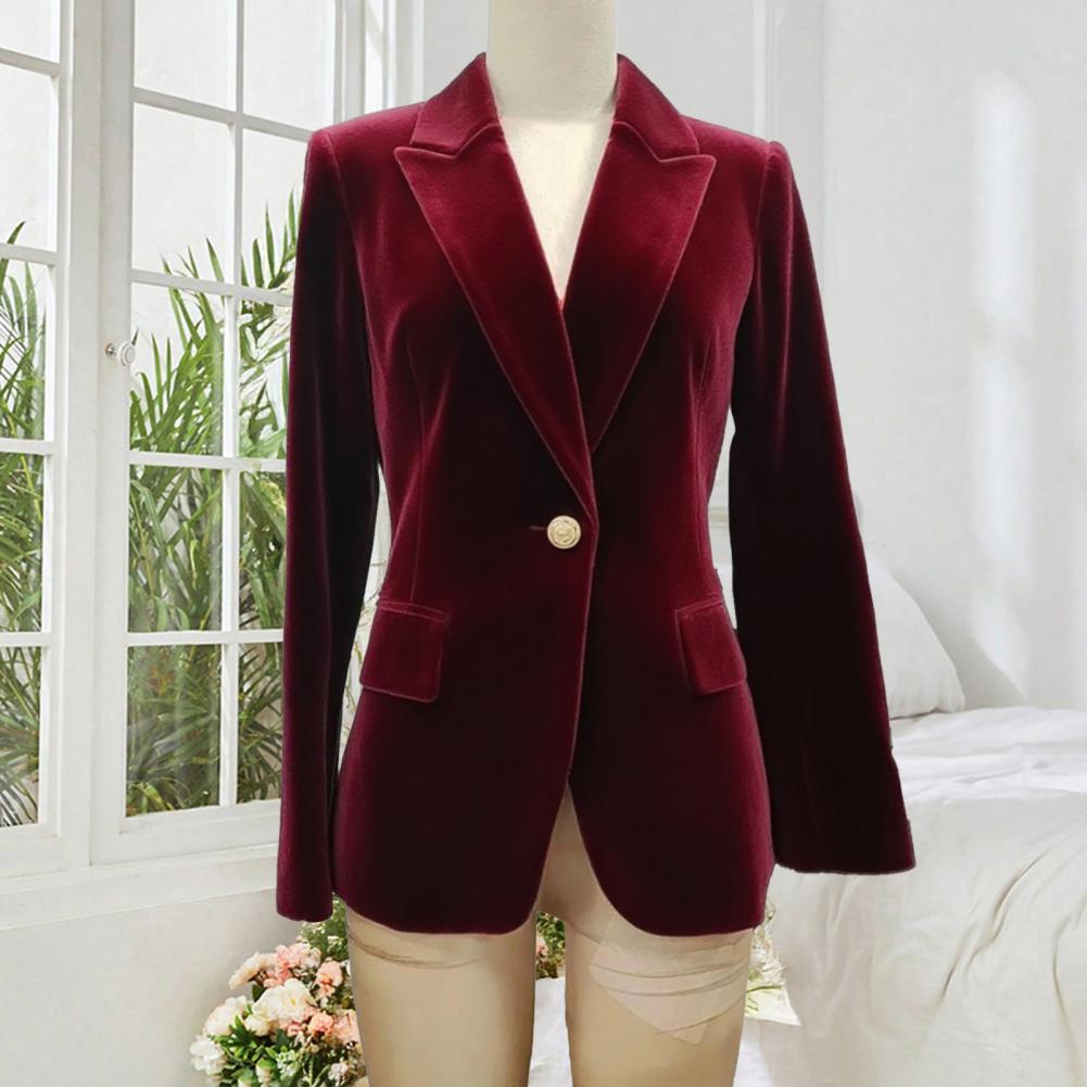 Blazer da donna in velluto tag - Women Formal Wear Blazers recensione e prezzo
