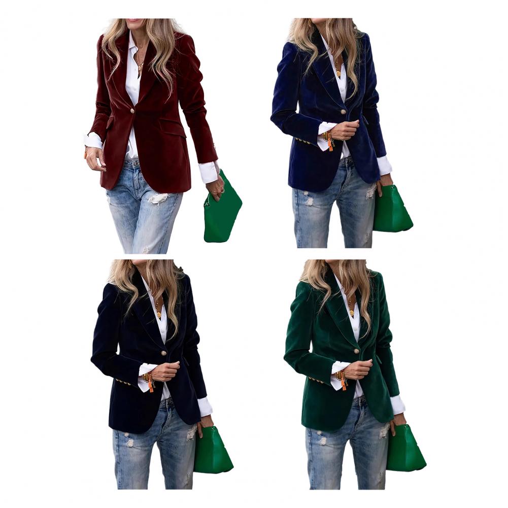 Blazer da donna in velluto tag - Women Formal Wear Blazers recensione e prezzo