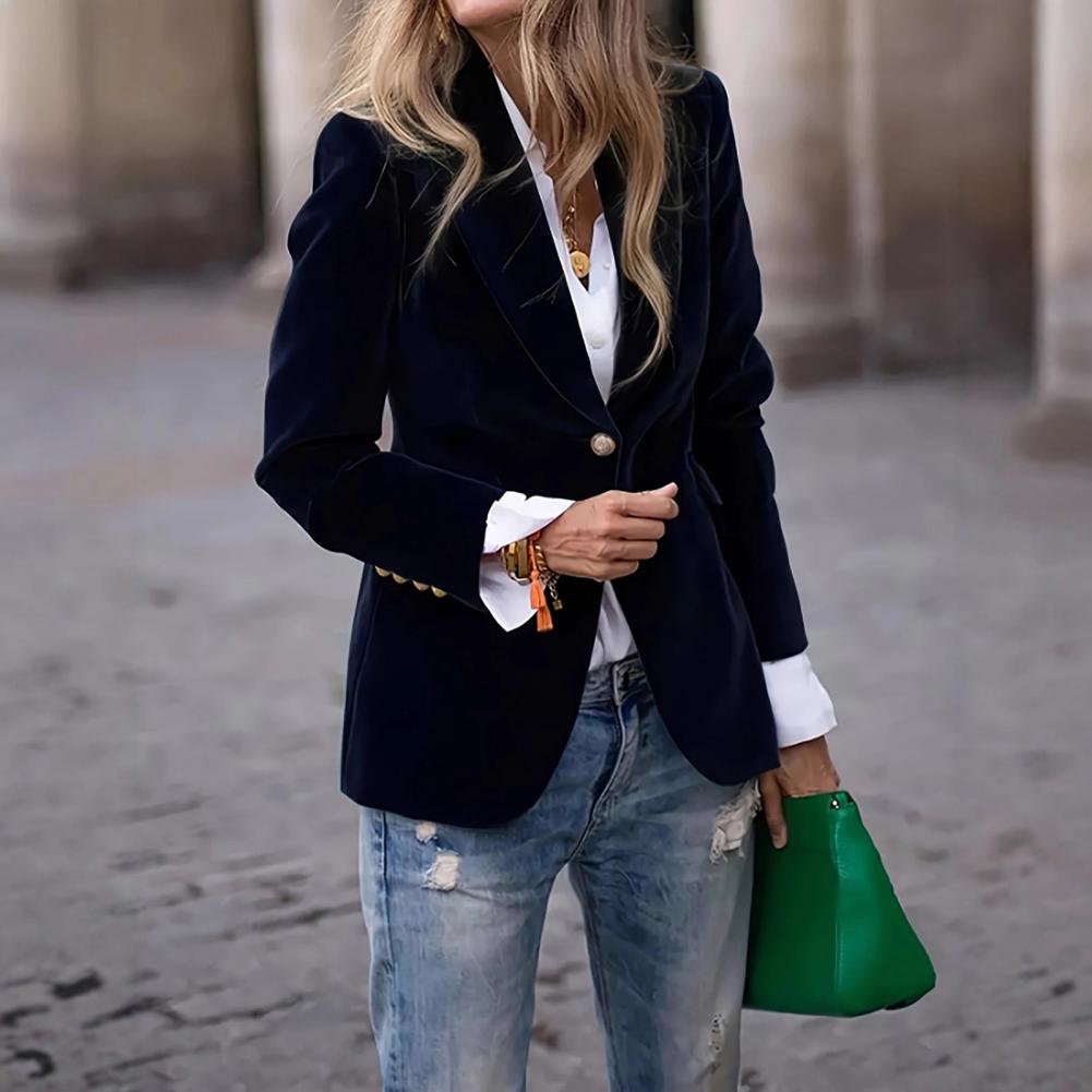 Blazer da donna in velluto tag - Women Formal Wear Blazers recensione e prezzo